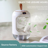 Mini Mist Air Cooler – USB Desktop Humidifier Fan with LED & Aroma Diffuser | Zaplet